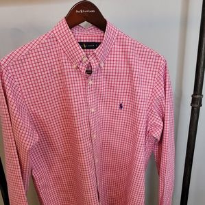 Pink check button-down shirt Polo by Ralph Lauren